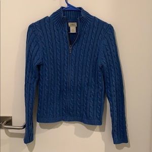 L.L. Bean full-zip sweater in XS